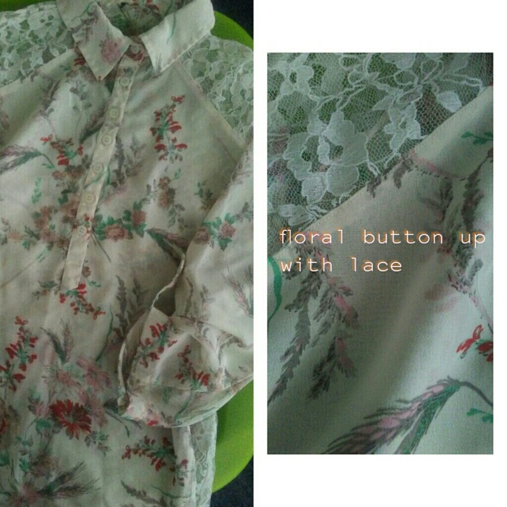 Floral Button Up Blouse
